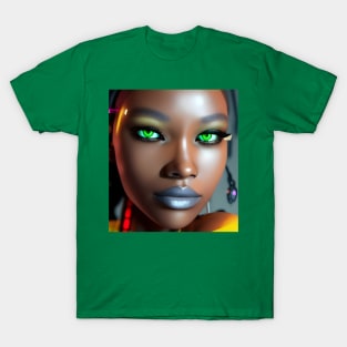 Cyberpunk Young Woman T-Shirt